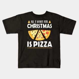 Pizza Christmas Xmas Men Boys Crustmas Gifts Kids T-Shirt